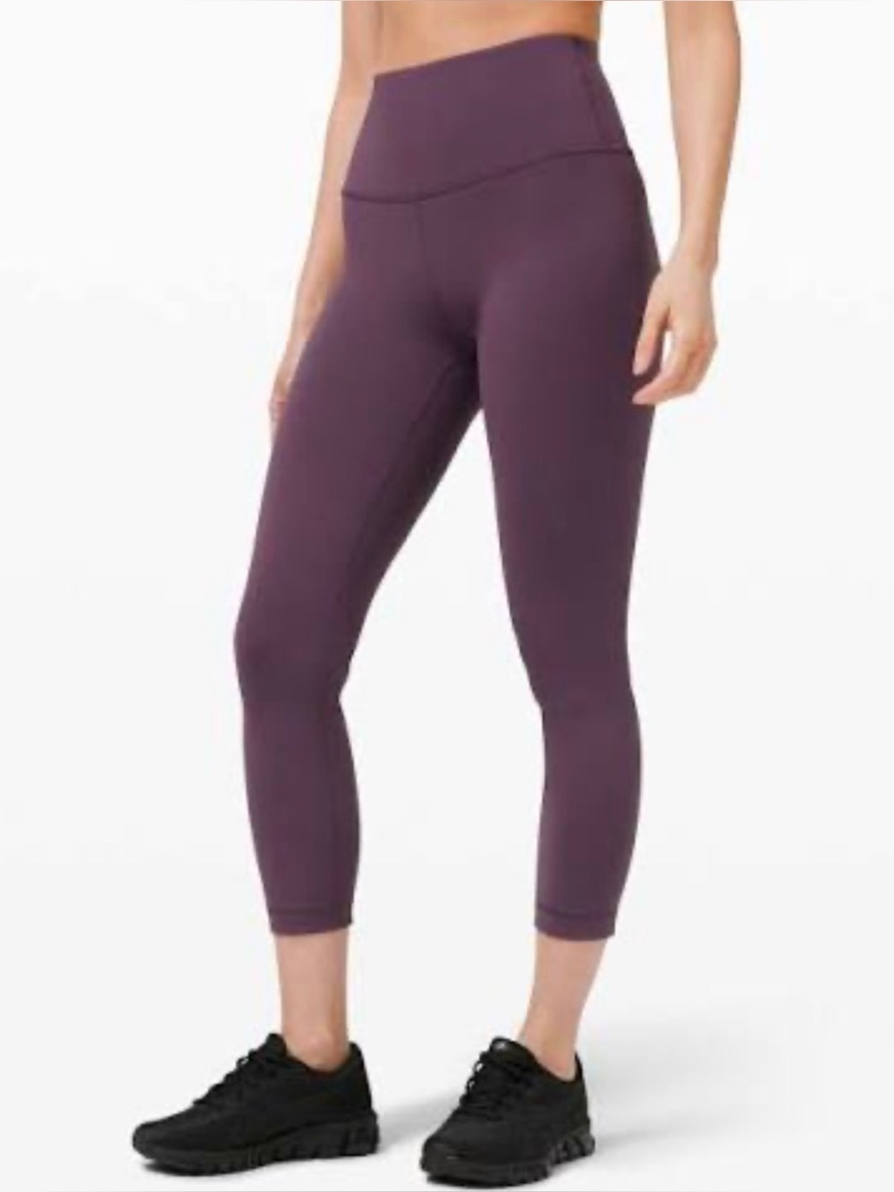 lululemon Wunder Train HR Crop 23" Contour Fit Purple Leggings